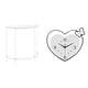 thumbnail image 1 of Mesita de noche de acrílico,Mesa auxiliar de acrílico transparente Mesa auxiliar transparente en capas,Mesa pequeña de acrílico,mesita de noche pequeña,compacta,Reloj de pared,Reloj de, 1 of 8