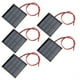 thumbnail image 4 of Mini panel solar, placa de módulo de fuente de alimentación, con línea negra roja de 30 cm, DC2V 150mA, 5 piezas, 4 of 8