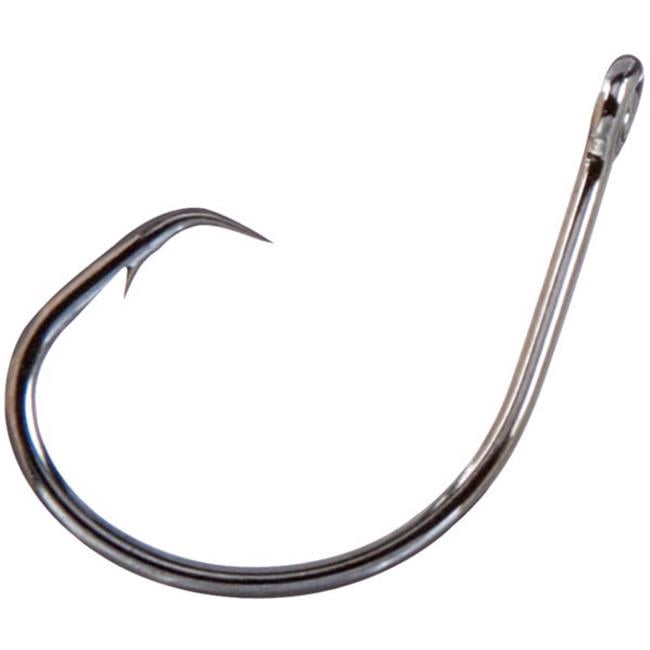 Mustad Demon Perfect Circle In-Line Fishing Hook - Black Nickel Finish, Size 9/0 | 2 Packs