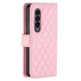 thumbnail image 3 of Premium PU Leather Wallet Case for Samsung Galaxy Z Fold4 with Card Slots Holder Magnetic Clasp Cover, Stylish Adjustable Kickstand Flip Soft Silicone Shockproof Leather Case for Women Girls, Pink, 3 of 7