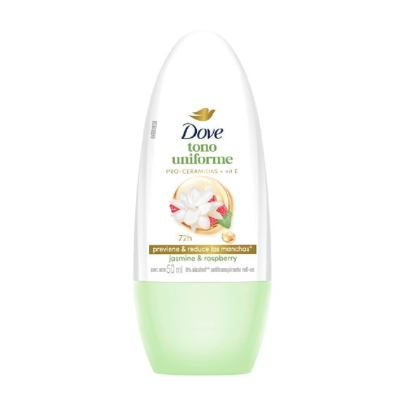 Antitranspirante Dove Tono Uniforme Roll on Raspberry & Jazmin 50 g