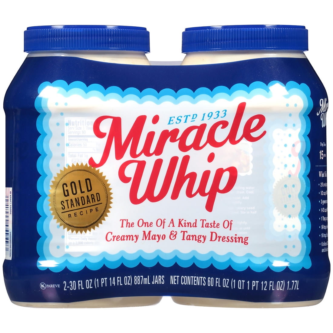 Kraft Miracle Whip Dressing, 2 ct./30 oz