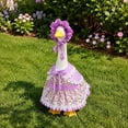 thumbnail image 3 of Floral Dress and Bonnet Set for 23 Inch Porch Goose Outfits, Vintage Lace Clothes for Front Porch Statue Decoration, Cute Accessory for Dress Up Goose, 3 of 7