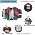 thumbnail image 3 of FORMRS Unisex School Backpack 17" Student Travel Bag with Laptop Compartment, Orange Abstract Lines, 3 of 7
