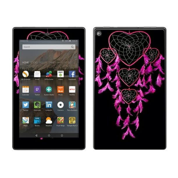 Skins Decals For Amazon Fire Hd 8 Tablet / Heart Pink Feather Dream