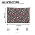 thumbnail image 3 of Hirioo Ripe Red Cherry for Paper Reusable Cosmetic Bag Zipper Encouragement Travel Pouch Toiletry Bag for Women Girls, 3 of 7