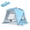 Blue, variant on Golabs BT1 3-Person Instant Beach Tent, 7 lbs Lightweight, Easy 1-Minute Setup Pop-Up Tent, UPF 50+, Pocket and Hook, Camel