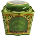 thumbnail image 4 of Irish Breakfast Tea - Celtic Peacock Irish Weave Designed Tin Green, 4 of 5