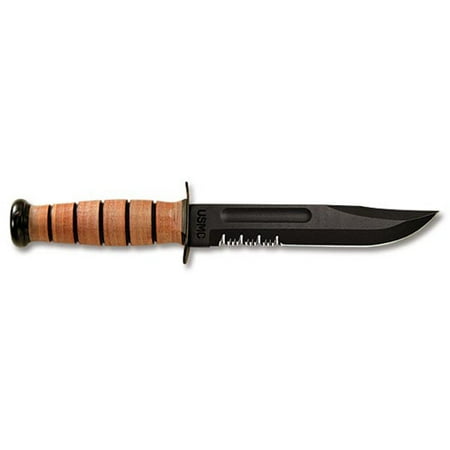 Ka Bar Knives Aluminum Knife - Ka-Bar Full-Size USMC Serrated Edge Knife
