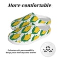 thumbnail image 6 of Daiia Corn Cob Print Women’s Fuzzy Slippers Memory Foam Lightweight House Shoes Cozy Loafer Flannel House Shoes-39/40, 6 of 7
