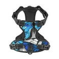 thumbnail image 4 of Lsque Blue and White Butterflies Dog Harness, No-Pull Pet Harness with 2 Leash Clips, Adjustable Soft Padded Dog Vest with Easy Control Handle for Large Dogs-, 4 of 9