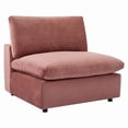 thumbnail image 5 of Modway Commix 6-Piece Down Filled Overstuffed Performance Velvet Sectional Sofa in Dusty Rose, 5 of 11