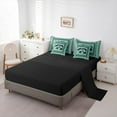 thumbnail image 5 of Feelyou Cartoon Rustic Bear Bedding Comforter Set 7 Pieces for Kids, Green Western Boho Aztec Full Bedding Set, Rustic Lodge Cabin Reversible Fitted Sheet Flat Sheet, Super Cozy Room Decor, 5 of 8