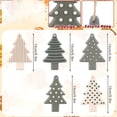 thumbnail image 2 of BESTSKY 6Pcs Neutral Christmas Tree Ornaments 5.9 Inch Sage Green Hanging Decorations Boho Modern Silicone Christmas Ornaments with Ropes for Xmas Tree Winter Crafts, 2 of 7