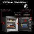 thumbnail image 4 of SentrySafe SFW123ES Fire-Resistant and Water-Resistant Safe with Digital Keypad Lock, 1.23 Cu. ft., 4 of 14