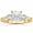A-Engagement Ring Yellow, variant on SFTING Engagement Rings for Woman 5A CZ Princess Cut Wedding Rings for Woman Silver 18K White Plated Promise Anniversary Size 7