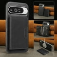 thumbnail image 2 of ELEHOLD For Google Pixel 9 / 9 Pro Case, PU Leather 2-in-1 Magnetic Detachable Leather Credit Card Slot Shockproof Wallet Case Cover For Google Pixel 9 / 9 Pro ,Black, 2 of 8