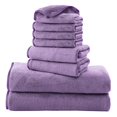 thumbnail image 1 of Juego de toallas Cosy Family de 8 piezas de microfibra color lavanda, 1 of 7