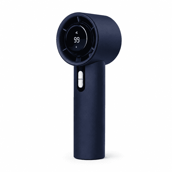 New Arrival Portable Handheld Fan, 100-Speed Stepless Adjustable, Powerful Turbo Wind, Quiet Operation, 2000mAh Rechargeable Battery, USB Charging, Long Lasting Cooling, Stylish Design(BLACK)