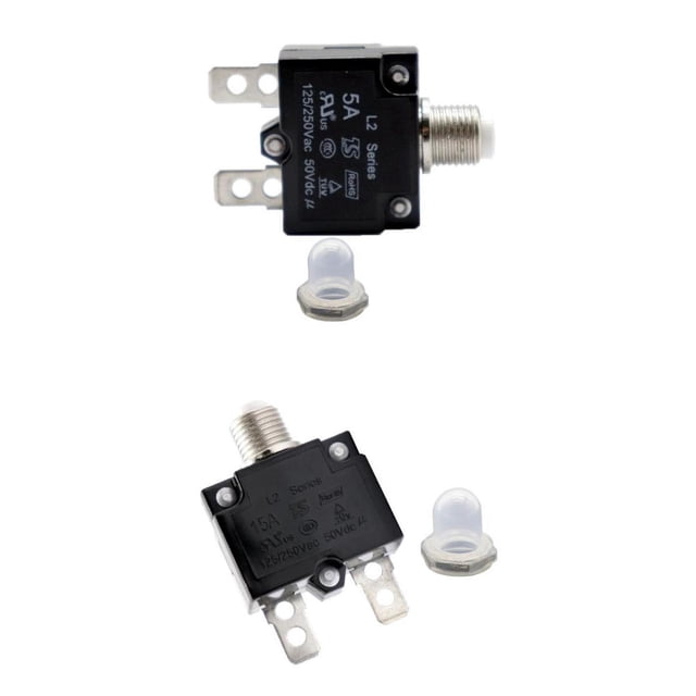 Interruptor De Sobrecarga Del Disyuntor 2X Fusible Reiniciable 125V 250V