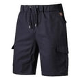 thumbnail image 3 of Herrnalise Men's Tactical ShortsCargo pants for men Casual Solid color Shorts Pocket Drawstring Elastic Waist Sport Shorts, 3 of 4
