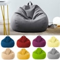 thumbnail image 6 of Classic Bean Bag Chair Sofa Cover, Lazy Lounger Bean Bag Storage Chair Cover for Adults and Kids without Filling, 6 of 6