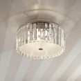thumbnail image 2 of Bazz Lighting C15579cr Glam 5 Light 12" Wide Semi-Flush Drum Ceiling Fixture Wit - Chrome, 2 of 9