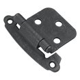 thumbnail image 1 of Hickory Hardware P244-BI 3/8-Inch Offset Surface Self-Closing Hinge, Black Iron, 1 of 2
