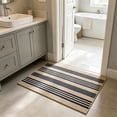 thumbnail image 4 of Bxaolu Striped Rug 20"x31.5" Indoor Outdoor Rugs Front Door Mat Hand Woven Washable Striped Doormats for Front Porch/Kitchen/Farmhouse/Entryway/Patio, 4 of 6