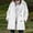 *White, variant on Women's Faux Suede Fleece-Lined Coat With Toggle Button ,Lapel Collar Jacket Coat with Pockets White,Womens Plus M