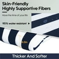 thumbnail image 6 of High Back Adirondack Chair Cushions Set of 2 – 44” x 22” x 4” Waterproof Outdoor Patio Cushions, Fade-Resistant Rocking Chair Cushions for Garden, Porch, Deck – Comfortable & Durable (2-Piece Set), 6 of 7