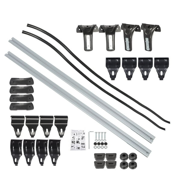 Luggage Cargo Carrier Rack with 3 Kinds Clamp Universal 48 inch Car Top Roof Cross Bar