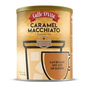 (6 Pack) Caffe D'Vita Caramel Macchiato Instant Powder Mix, 6 - 16 oz Canisters. Naturally caffeinated