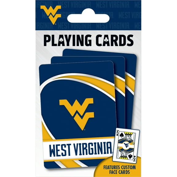MasterPieces Officially Licensed NCAA West Virginia Mountaineers Playing Cards - 54 Card Deck for Adults