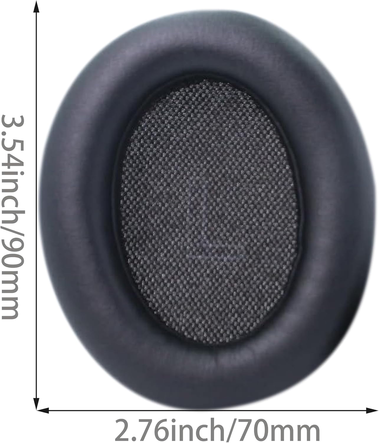 HRTGFD-Q10 Replacement Ear Pads Compatible with Anker Soundcore Life Q10, Q10BT, Life 2 NEO BT Headphones, Replacement Ear Pads Made of Protein Leather and Memory Foam (Obsidian Black)