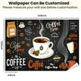 thumbnail image 3 of Peel and Stick Wallpaper 3D Coffee Cartoon Cafe Shop Restaurant Coffee Cup Coffee Beans Coffee Modern Art Wall Mural Decor Self Adhesive and Removable 100in x 144in, 3 of 8