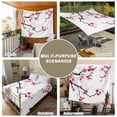 thumbnail image 6 of Cherry Blossoms Tapestry for Bedroom Wall Hanging Tapestry, Pink Pastoral Modern Gradient Spring Ceiling Backdrop Tapestries Poster Blanket Wall Decor for Teens Room Living Room Dorm 55" x 73", 6 of 8