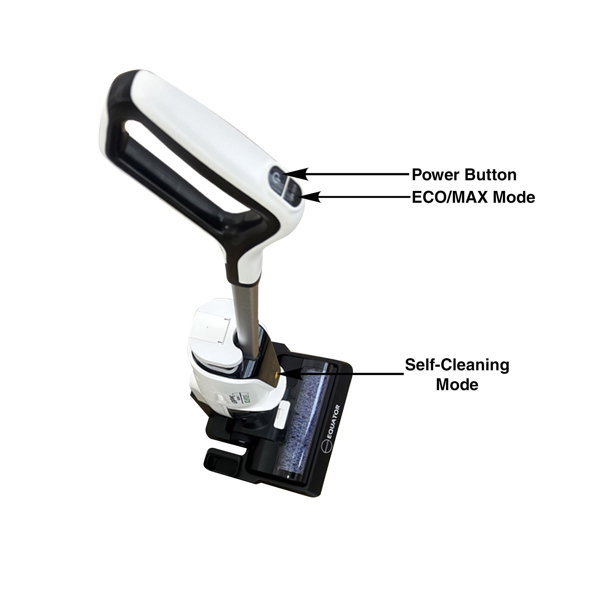 Equator Cordless Self Cleaning Wet / Dry Vacuum Sweep Mop in White