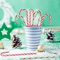 thumbnail image 4 of Scheam 40 Pcs Red and Green Candy Cane Christmas Decorations Twisted Cane Christmas Tree Hanging Ornament Plastic Crutch Candy for Holiday Party Decor DIY Gift Crafts 5.9 inch, 4 of 7