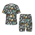 thumbnail image 1 of Balery Moose Squirrel owls tree Conjunto de Pijama Infantil de Manga Corta con Estampado – Ropa de Dormir de Algodón Suave-4X-Large, 1 of 6