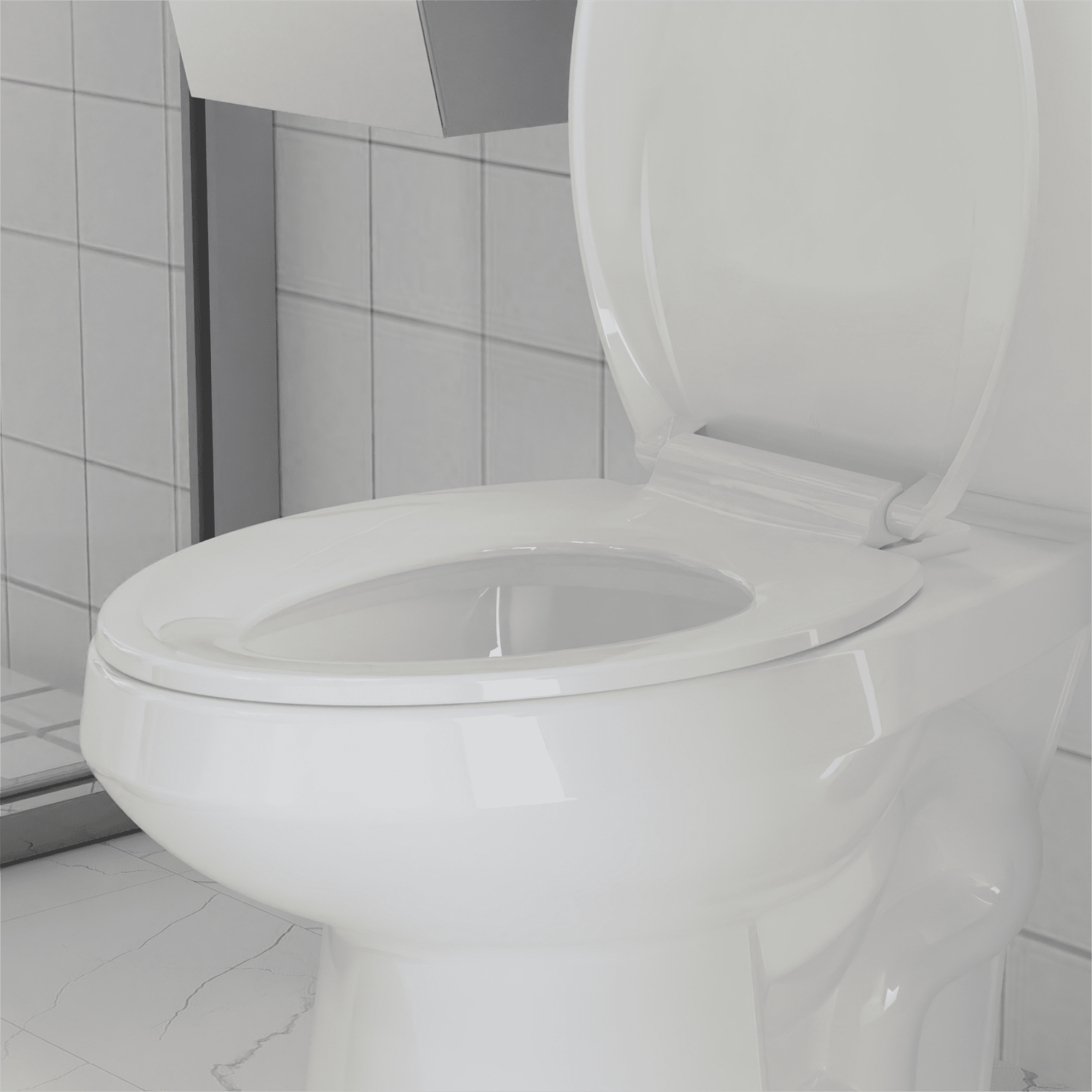 Heavy Duty Elongated Toilet Seat, Soft Close White Toilet Lid with Quick Release for Easy Cleaning, No-Slip & No-Wiggle, 660 LBS Capacity, Universal Fit