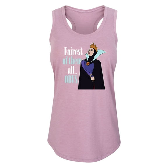 Disney Princess - Fairest of Them all Obvs - Women's Racerback Tank Top