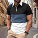 thumbnail image 4 of Mangas de Mano para Hombres Cremallera Color Bloqueo Flip Collar Versatile sin Mangas, Desgaste Al Aire Libre Casual para Hombres, 4 of 6