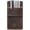 Black Coffee, variant on Pocket Protector for Men, Full Grain Leather Pen Protect Holder for Heavy Duty Shirts, Lab Coats, Holds Pens, Pointers, Cards, Pocket Protectors for Pencils
