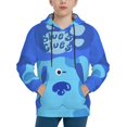 thumbnail image 3 of Kids Blue'S Clues Hooded Sweatshirt 3D Pullover Hoodie for Girls Boys with Pocket, 3 of 8