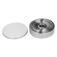 12PCS/Set Stainless Steel Mousse Ring Round Cake Mold Fondant Cookies