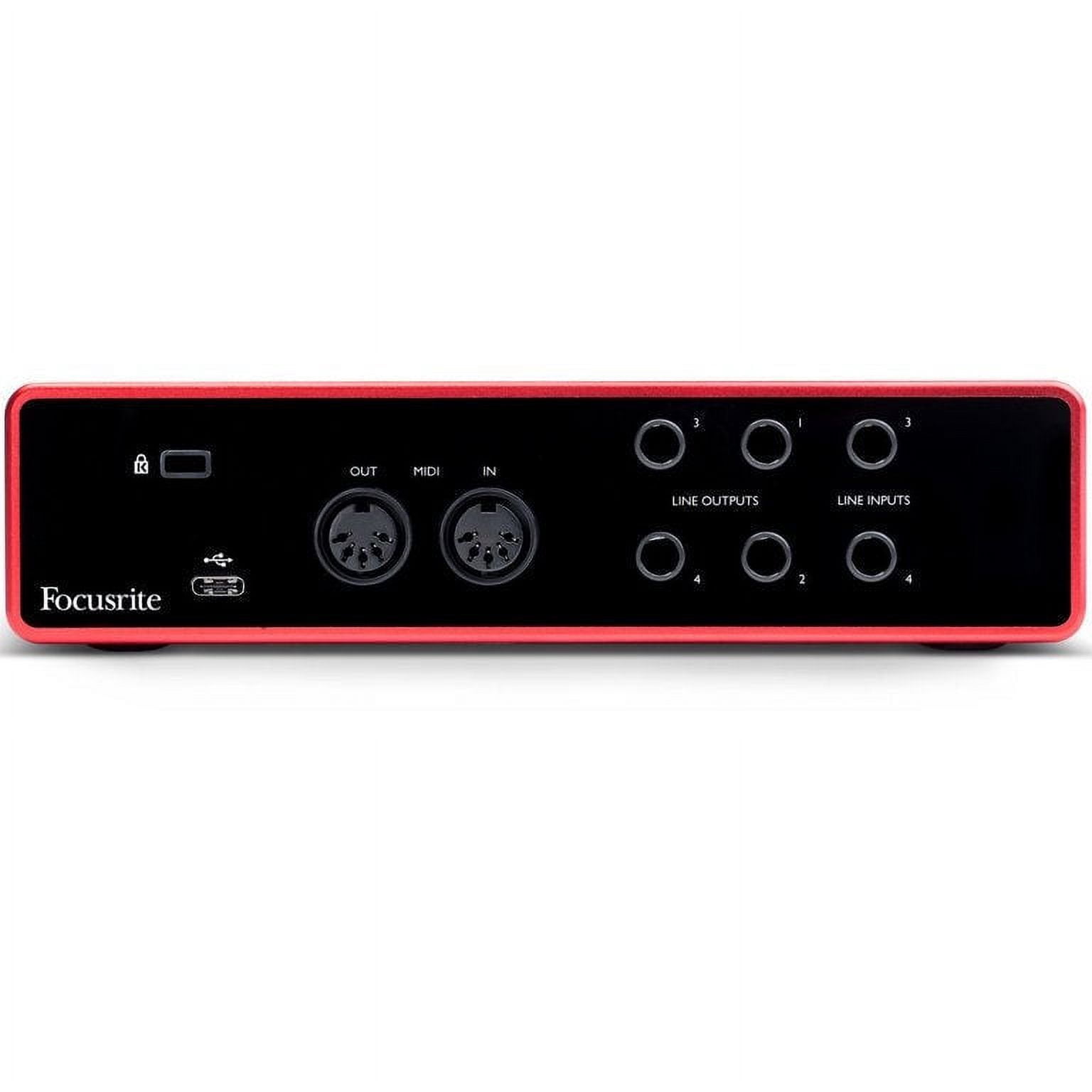 Focusrite Scarlett 4i4 3rd Gen USB Audio Interface with Pro Tools