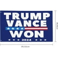 Trump Vance Won flag 2024 President 47th We Took America Back 3x5 Flag