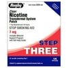 Rugby Step 3 Clear Nicotine Transdermal System 7 mg 14 Patches