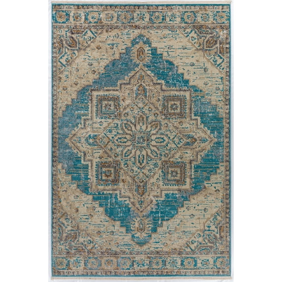 Dalyn Baku Area Rug BU1 Bu1 Ocean Ocean Blocks Cubed 3' 1" x 5' 4" Rectangle